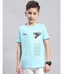 Monte Carlo Pack of 1 Boys Cotton Blend T-Shirt ( Turquoise )