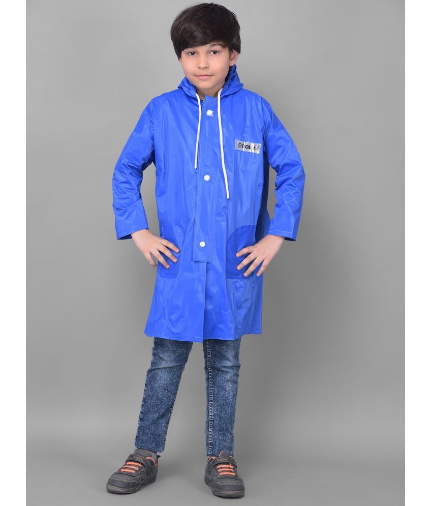     			Dollar Rainguard Kid's PVC Full Sleeve Solid Raincoat With Adjustable Hood and Pocket