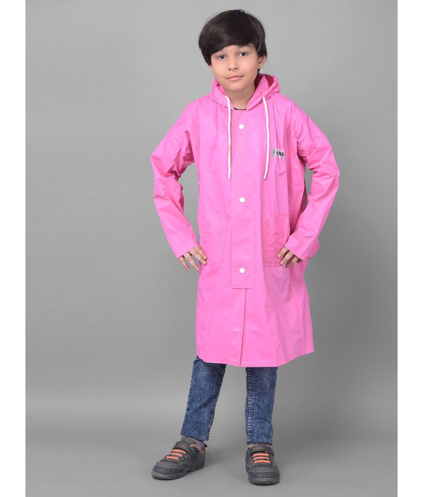    			Dollar Rainguard Kid's PVC Full Sleeve Solid Raincoat With Adjustable Hood and Pocket