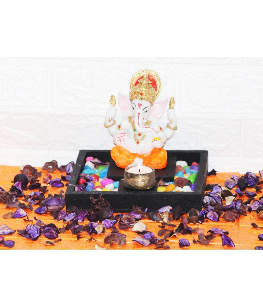     			Miss Peach Palm Ganesha Showpiece 19 cm - Pack of 1