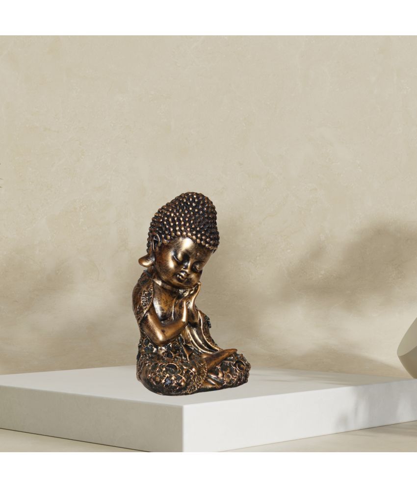     			Miss Peach Resting Buddha Showpiece 19.5 cm - Pack of 1