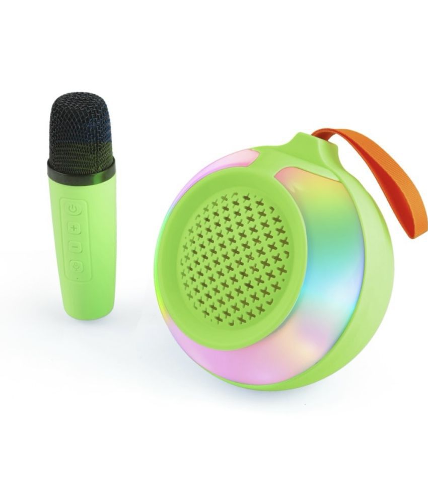     			Neo S664 DISCO LIGHT 10 W Bluetooth Speaker Bluetooth v5.0 with USB,SD card Slot Playback Time 4 hrs Green