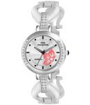 Fire Collection Silver Stainless Steel Analog Womens Watch