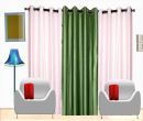 BELLA TRUE Solid SemiTransparent Eyelet Curtain 5 ft ( Pack of 3 )  Multicolor