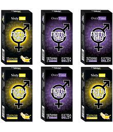 NottyBoy Extra Time and Banana Flavour, Ultra Thin Combo Pack Condoms For Men - 60 Units