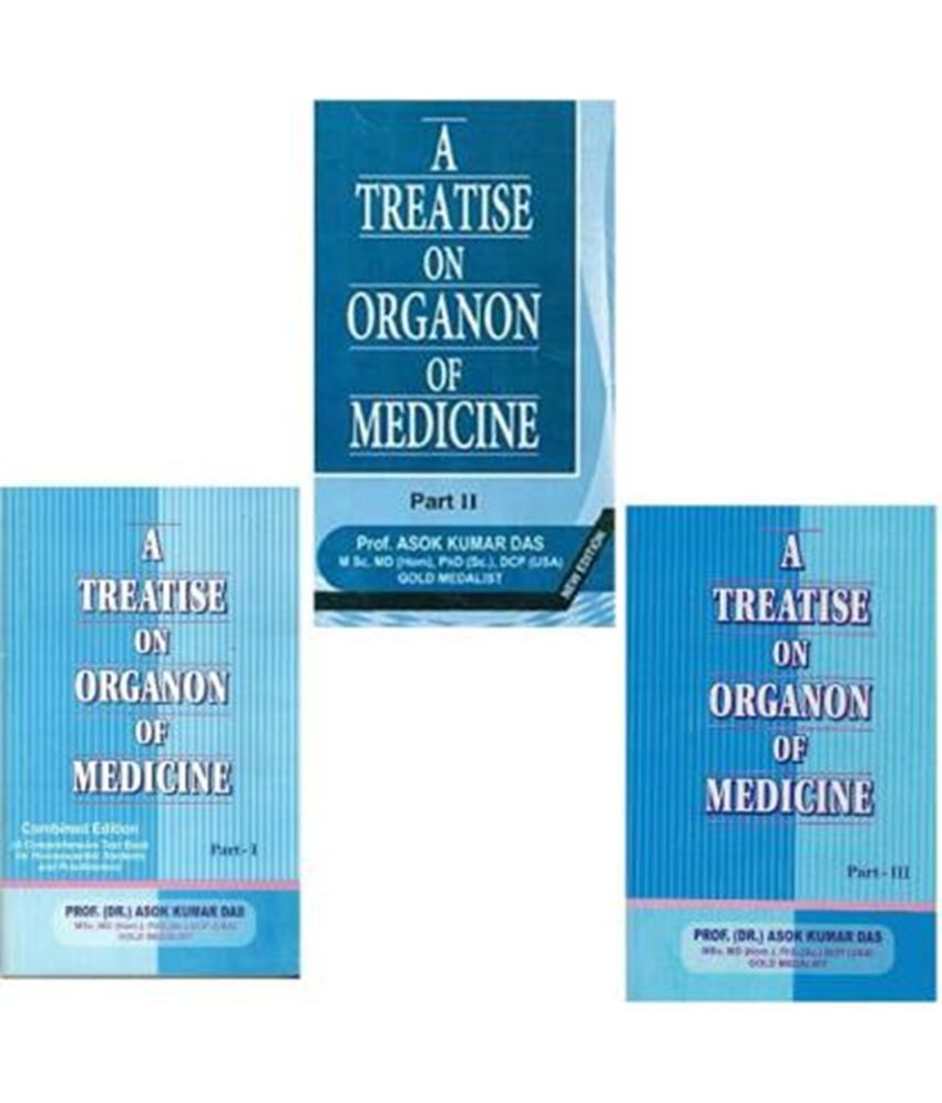     			A Treatise On Organon Of Medicine ( 3 Vol Set)  (Paperback, das)