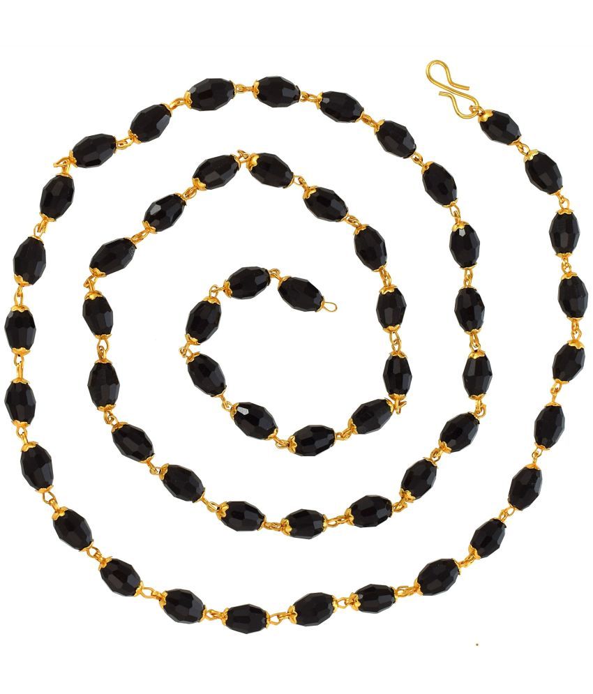     			ADMIER Black Brass Necklace ( Pack of 1 )