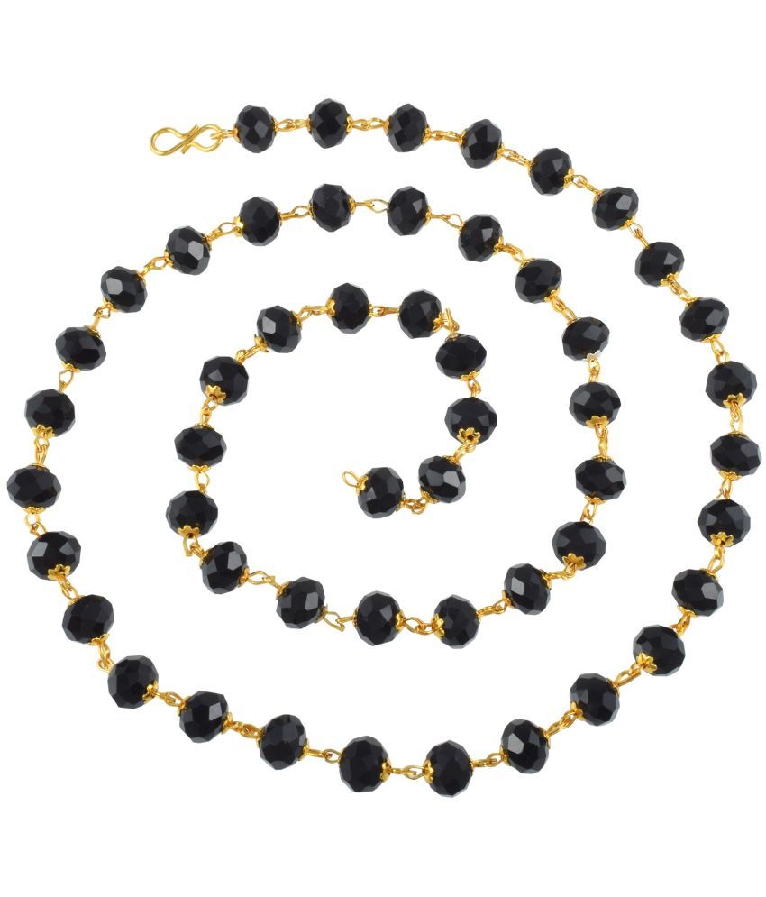     			ADMIER Black Brass Necklace ( Pack of 1 )