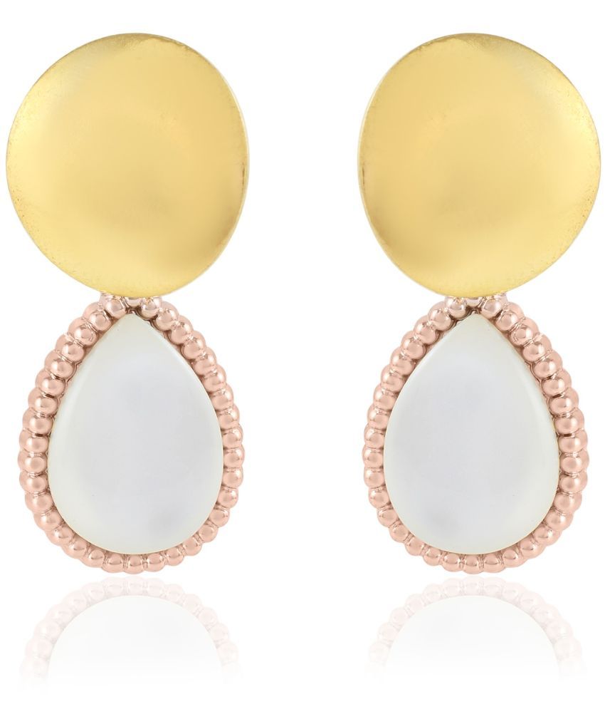     			ADMIER Golden Drop Earrings ( Pack of 1 )