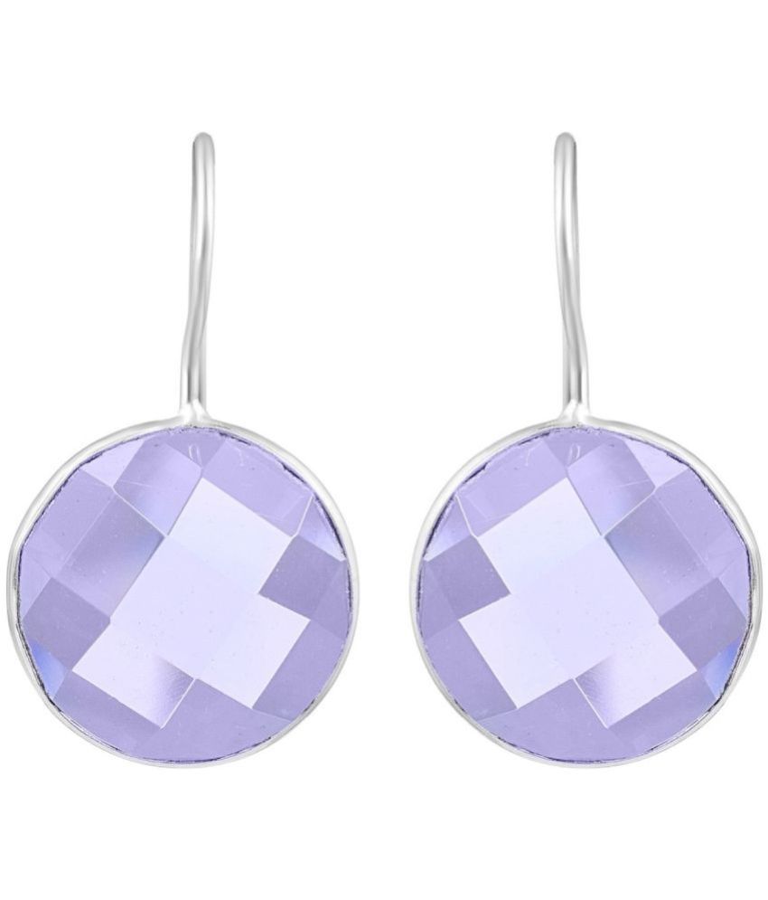     			ADMIER Light Purple Drop Earrings ( Pack of 1 )