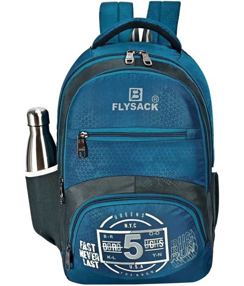     			FLYSACK Black PU Backpack ( 40 Ltrs )