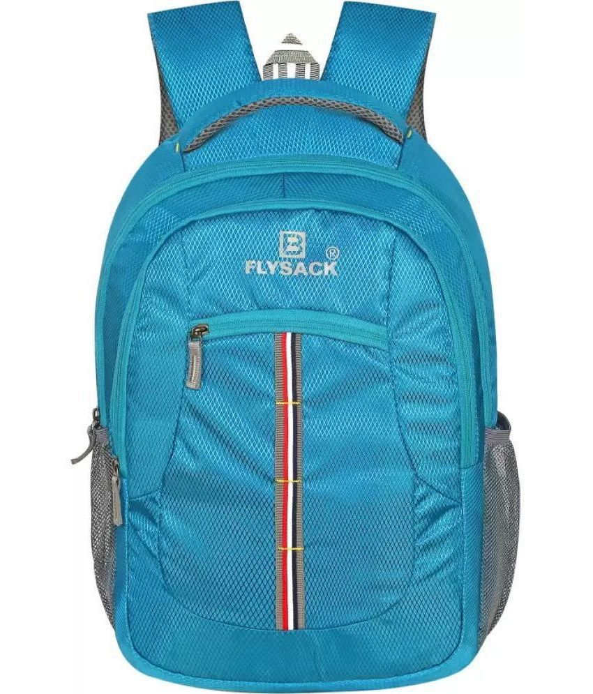     			FLYSACK Blue PU Backpack ( 30 Ltrs )