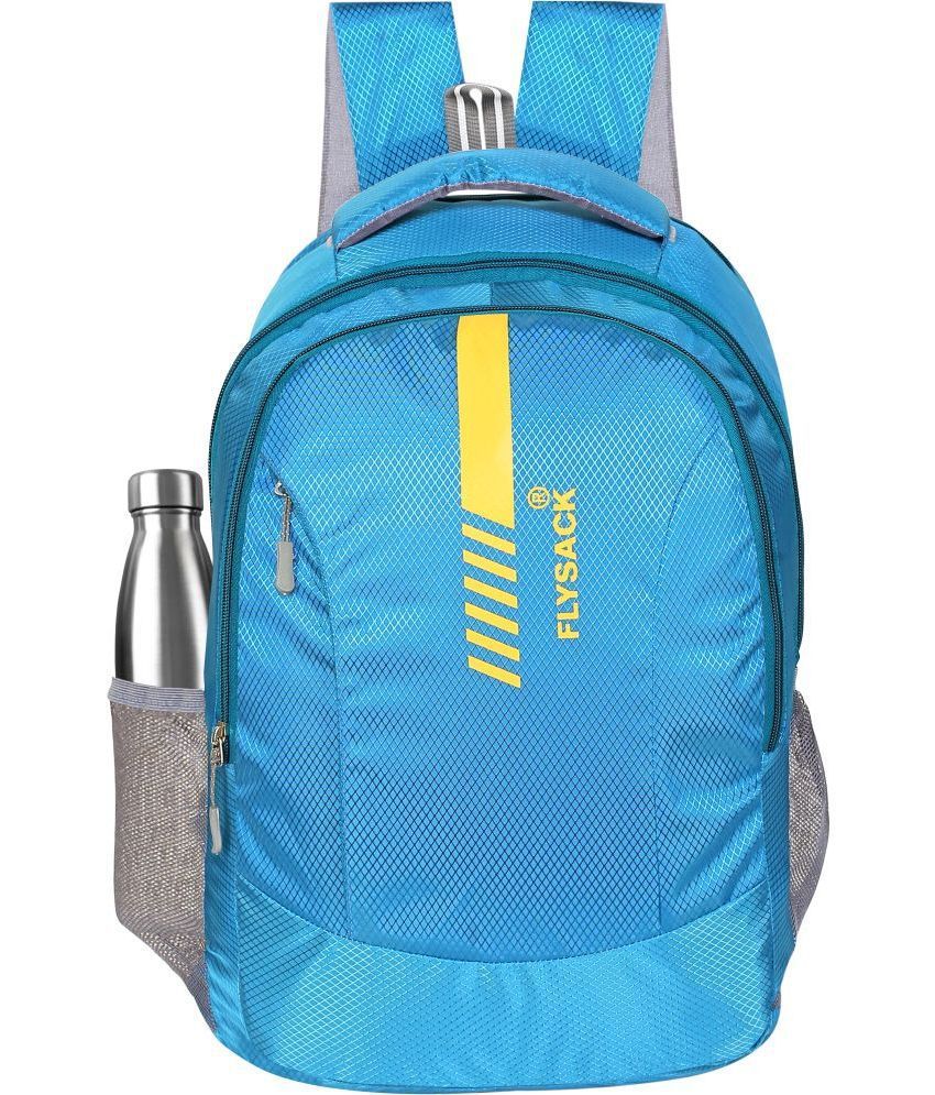     			FLYSACK Light Blue PU Backpack ( 40 Ltrs )