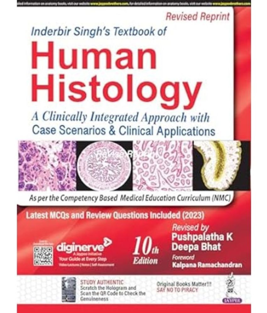     			Inderbir Singh's Textbook of Human Histology 10th edition 2023