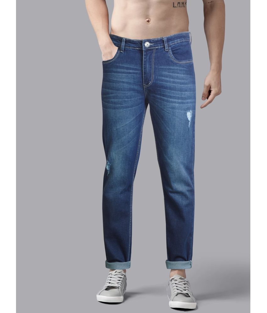     			JB JUST BLACK Slim Fit Distressed Men's Jeans - Blue ( Pack of 1 )