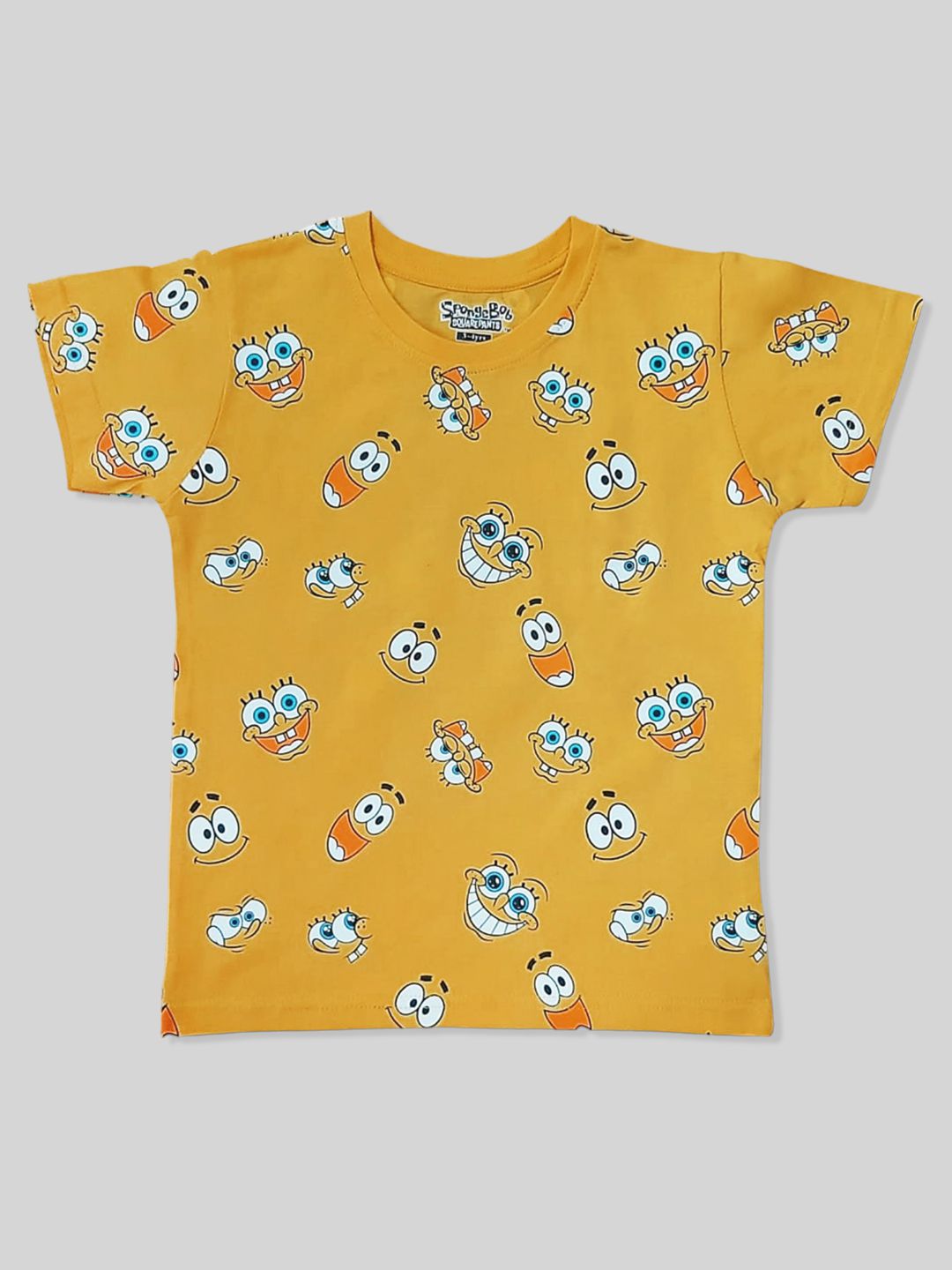     			MINUTE MIRTH Gold Cotton Boy's T-Shirt ( Pack of 1 )