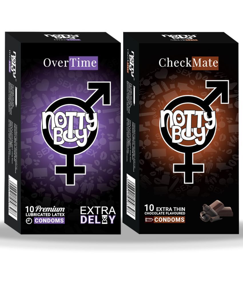     			NottyBoy Extra Delay and Chocolate Flavoured Condoms - 20 Units