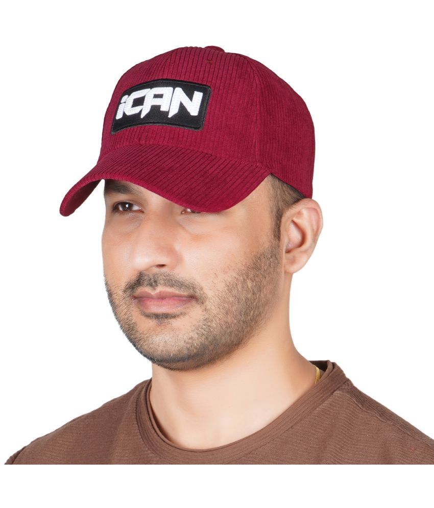     			PENYAN Maroon Cotton Blend Men's Cap ( Pack of 1 )