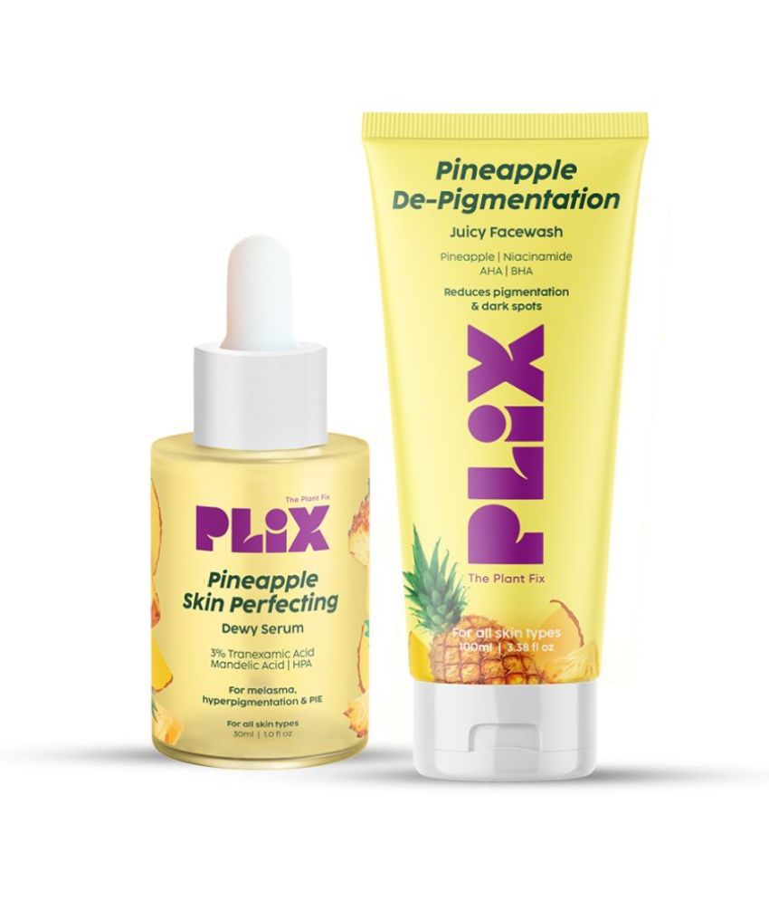     			Plix 3% Tranexamic Acid Skin Face Serum 30 ml & Pineapple Facewash 100 ml Combo(Pack of 2)