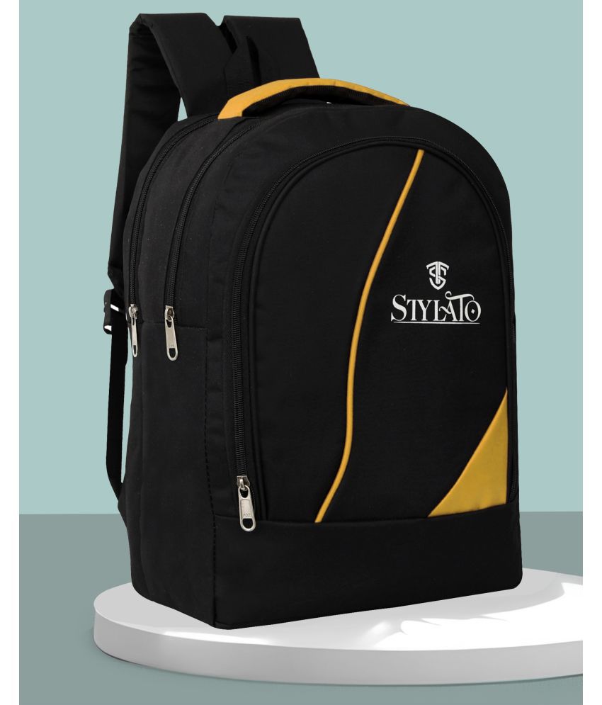     			STYLATO Yellow Polyester Backpack ( 25 Ltrs )