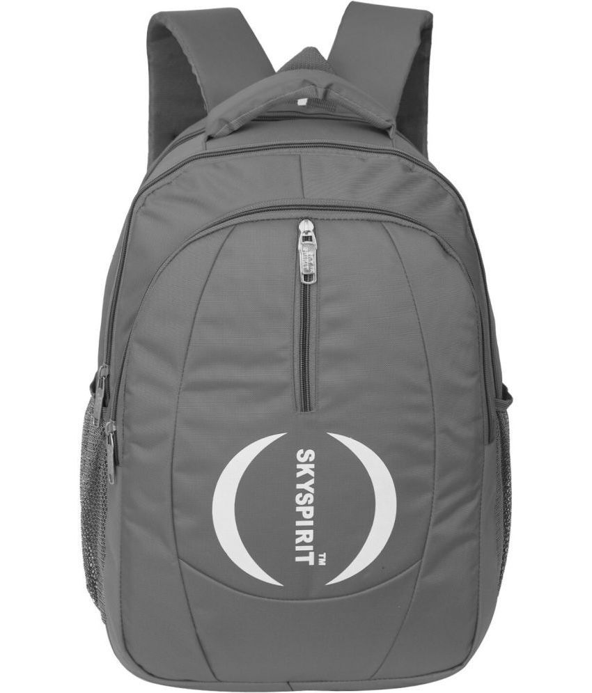     			Sky spirit Grey Polyester Backpack ( 40 Ltrs )
