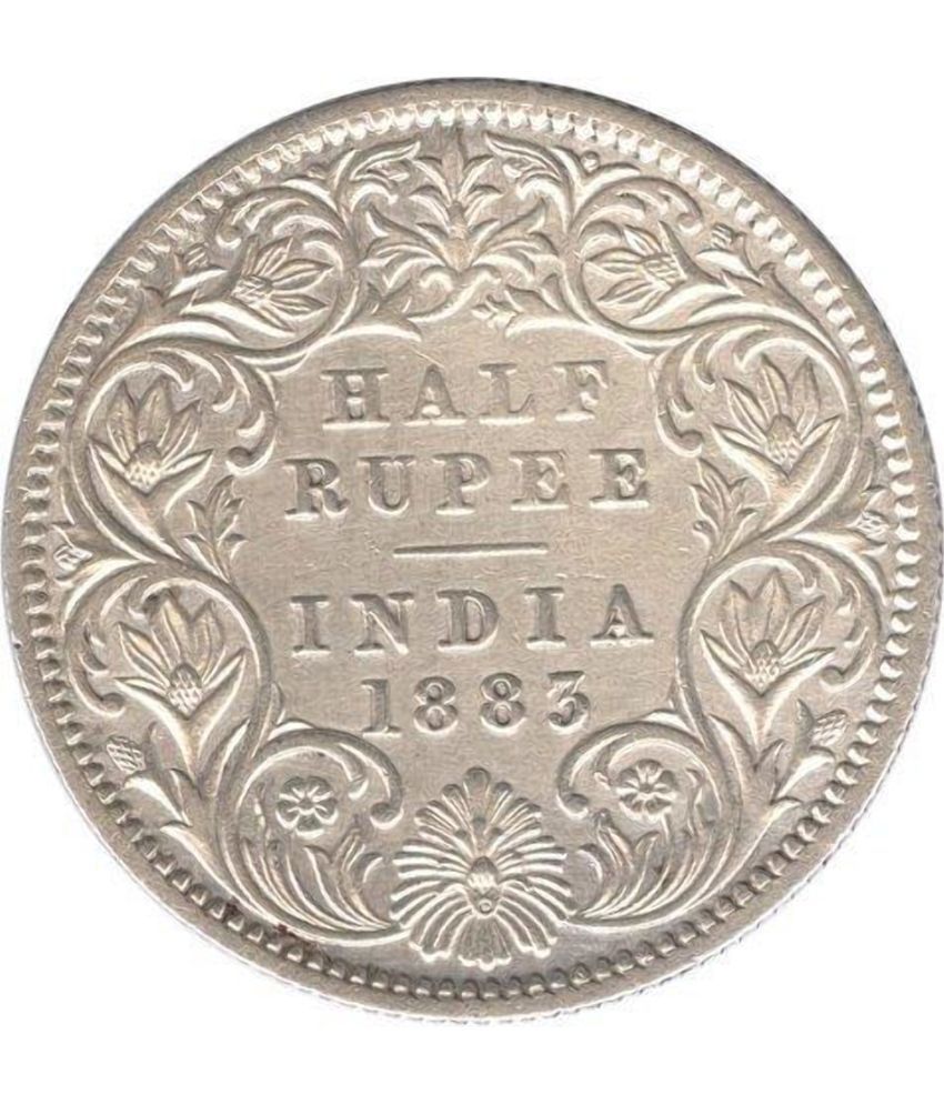     			half rupees 1883