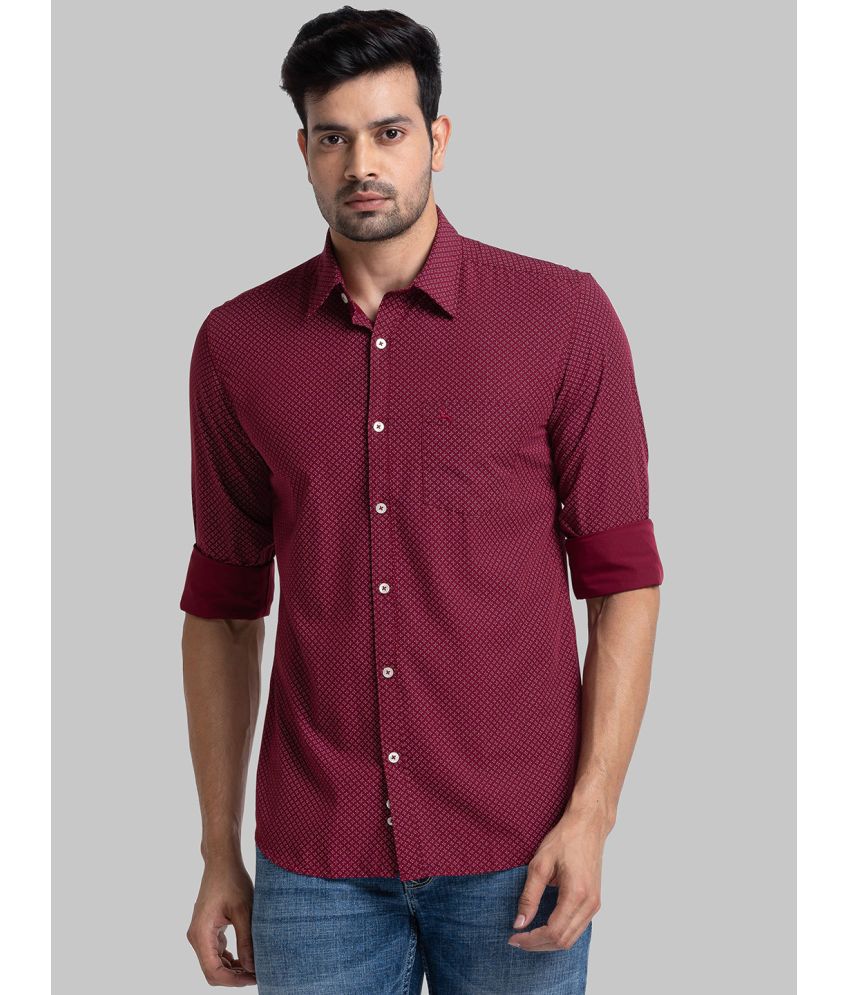     			Parx Polyester Slim Fit Printed Full Sleeves Men's Casual Shirt - Red ( Pack of 1 )