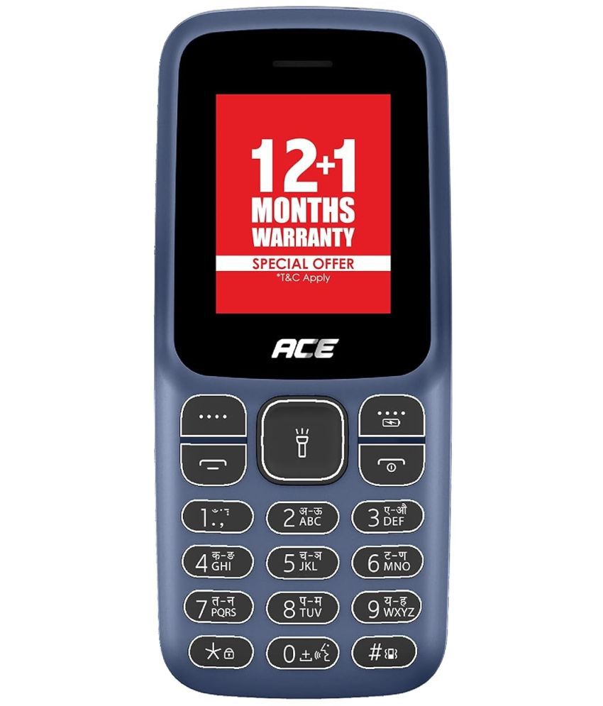    			itel ACE 2 NO Charger Dual SIM Feature Phone Deep Blue