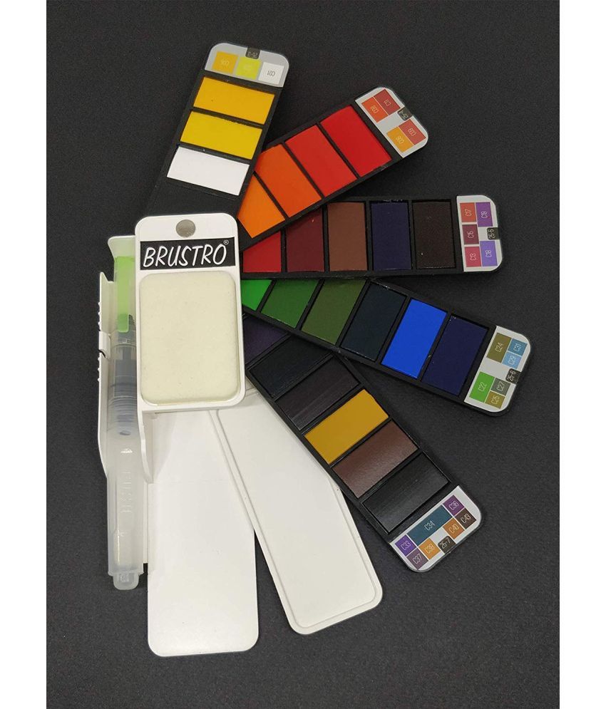     			Brustro Artists Watercolour Pan Set Of 25