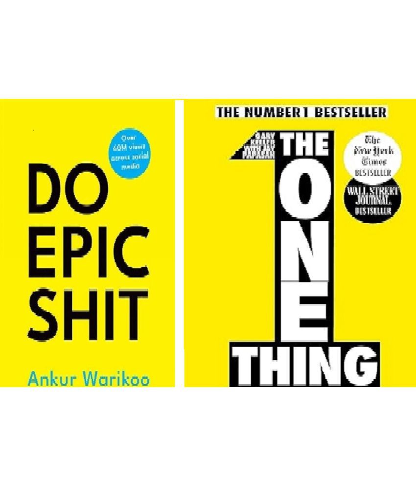     			( Combo Of 2 Books ) The One Thing & Do Epic Shit By Ankur Warikoo & Gary Keller English paperback