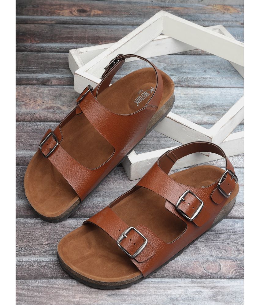     			REFOAM - Brown Men's Sandals