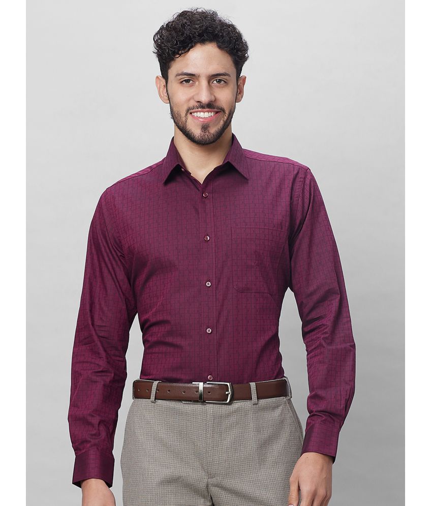     			Raymond Cotton Slim Fit Full Sleeves Men's Formal Shirt - Maroon ( Pack of 1 )