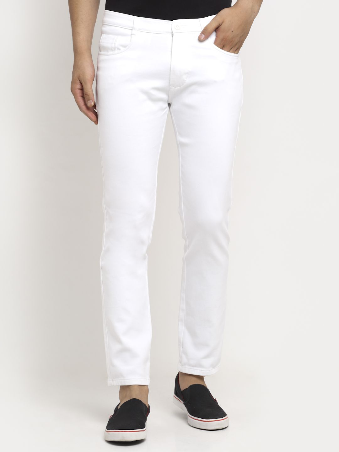     			Rodamo Slim Fit Basic Men's Jeans - White ( Pack of 1 )