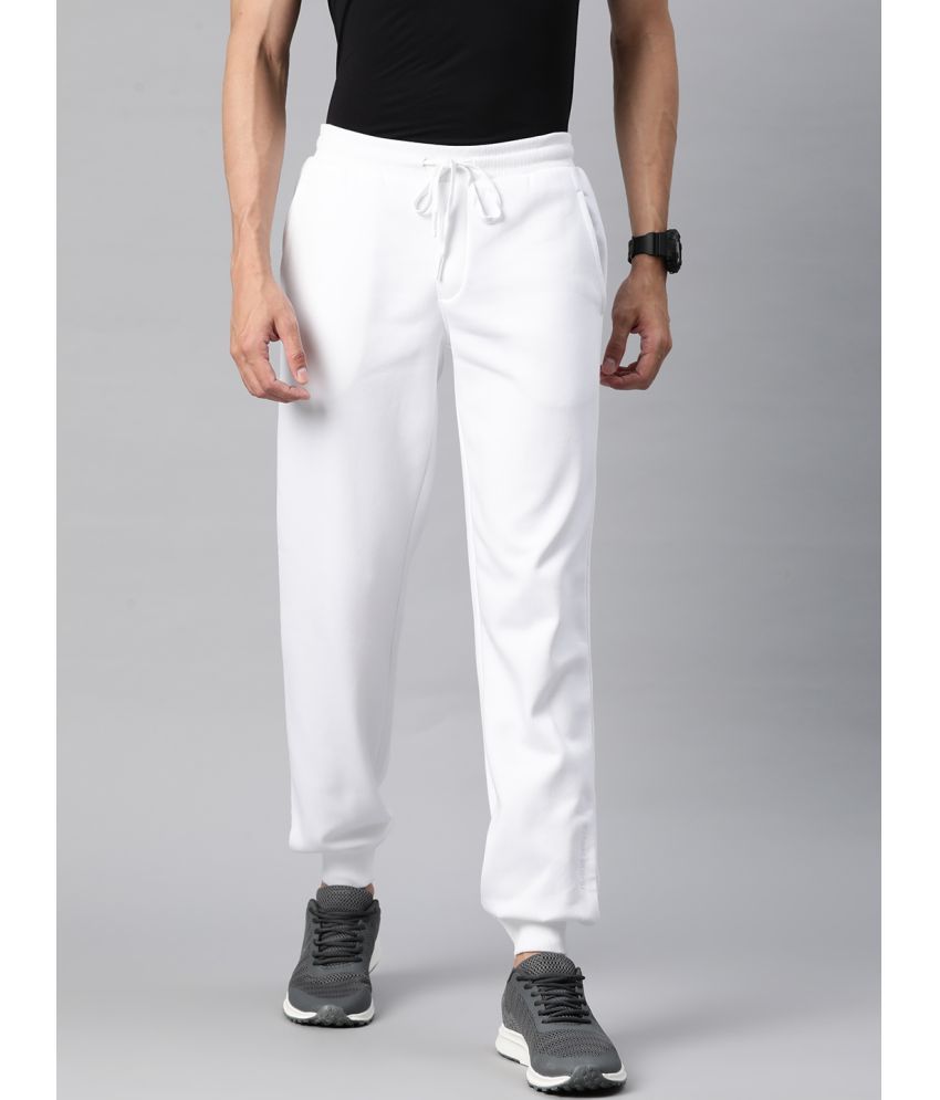     			Alcis White Cotton Blend Men's Joggers ( Pack of 1 )