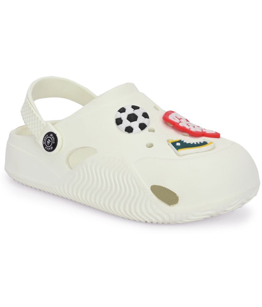     			Birde - White Boy's Clogs ( 1 Pair )