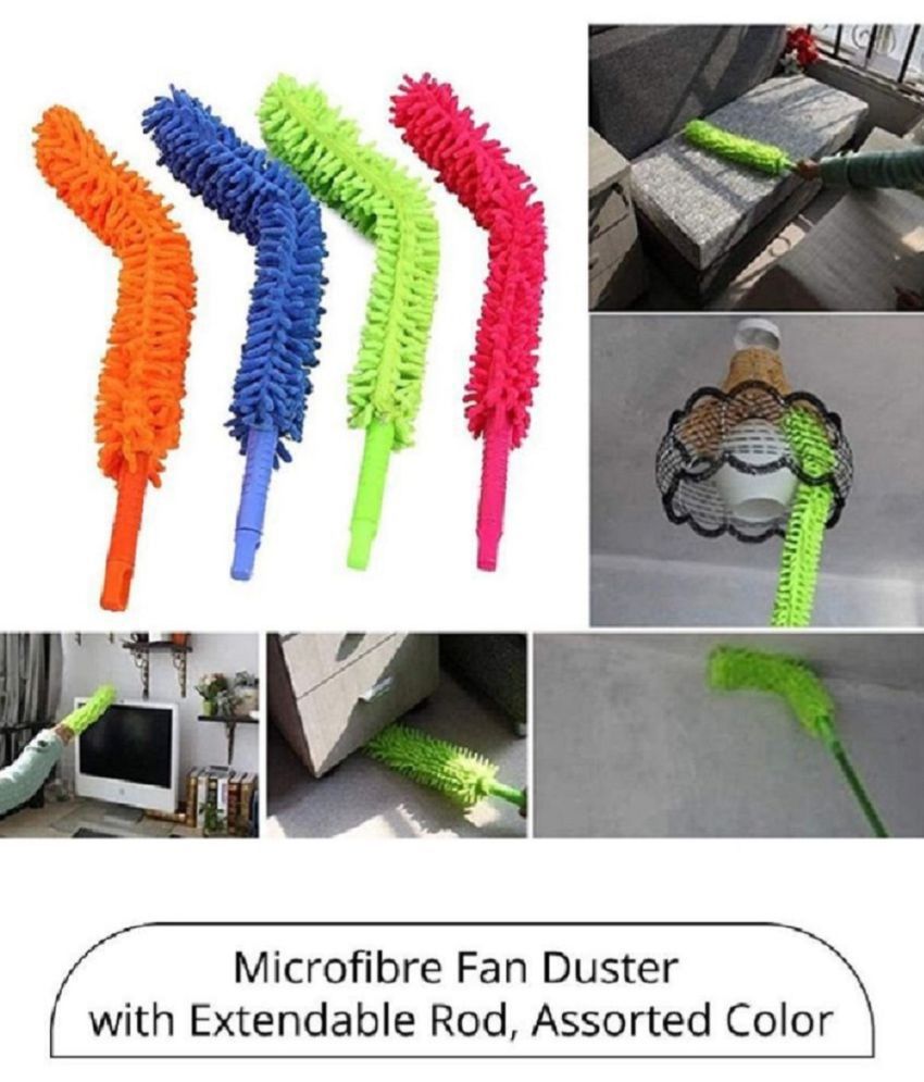     			DHS Mart Microfiber Fan Cleaning Duster All Purpose Cleaner Stick Home, Kitchen, Car, Ceiling, and Fan  Office 1 no.s