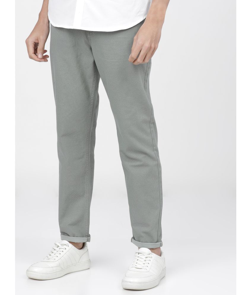     			Ketch Slim Flat Men's Chinos - Grey ( Pack of 1 )