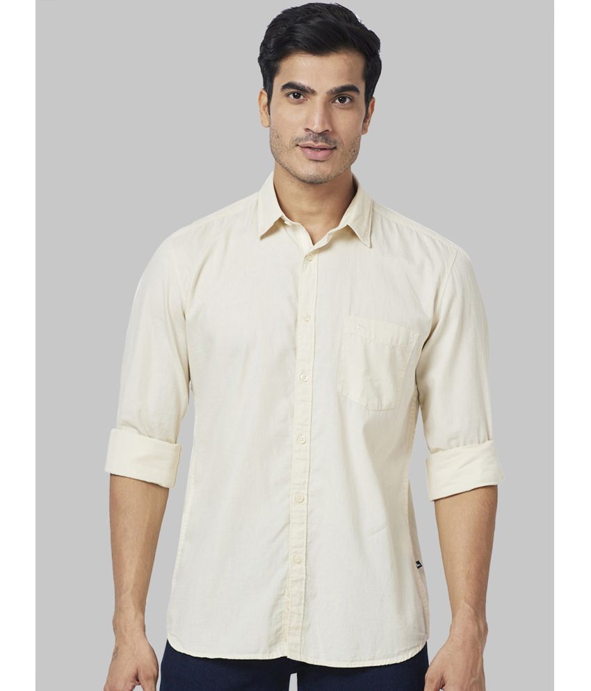     			Parx Cotton Slim Fit Full Sleeves Men's Casual Shirt - Beige ( Pack of 1 )