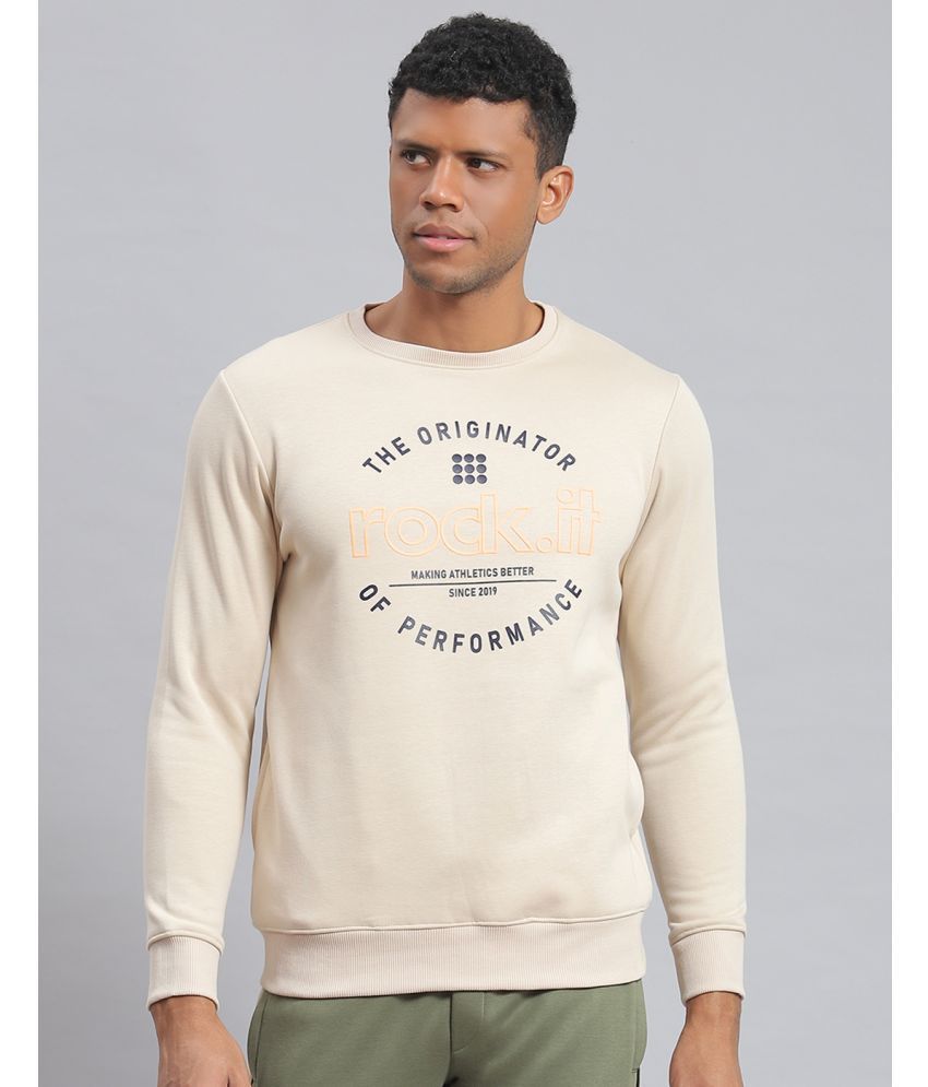     			Rock.it Polyester Round Neck Men's Sweatshirt - Beige ( Pack of 1 )