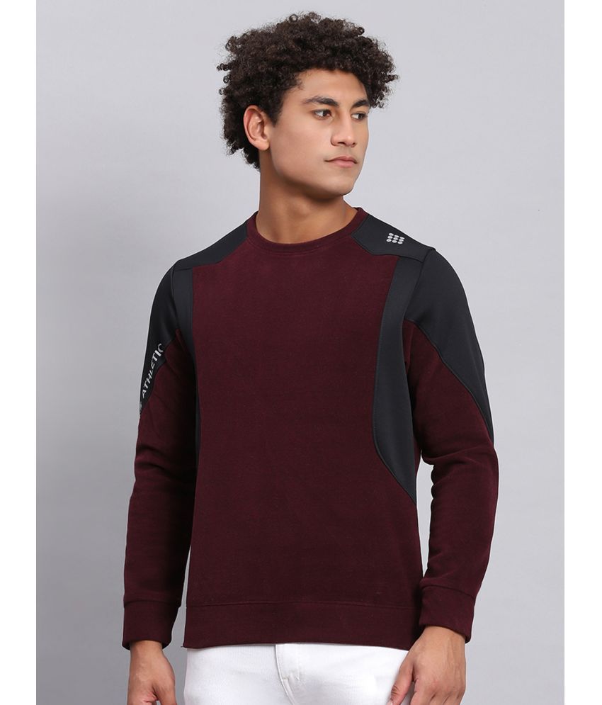     			Rock.it Polyester Round Neck Men's Sweatshirt - Wine ( Pack of 1 )