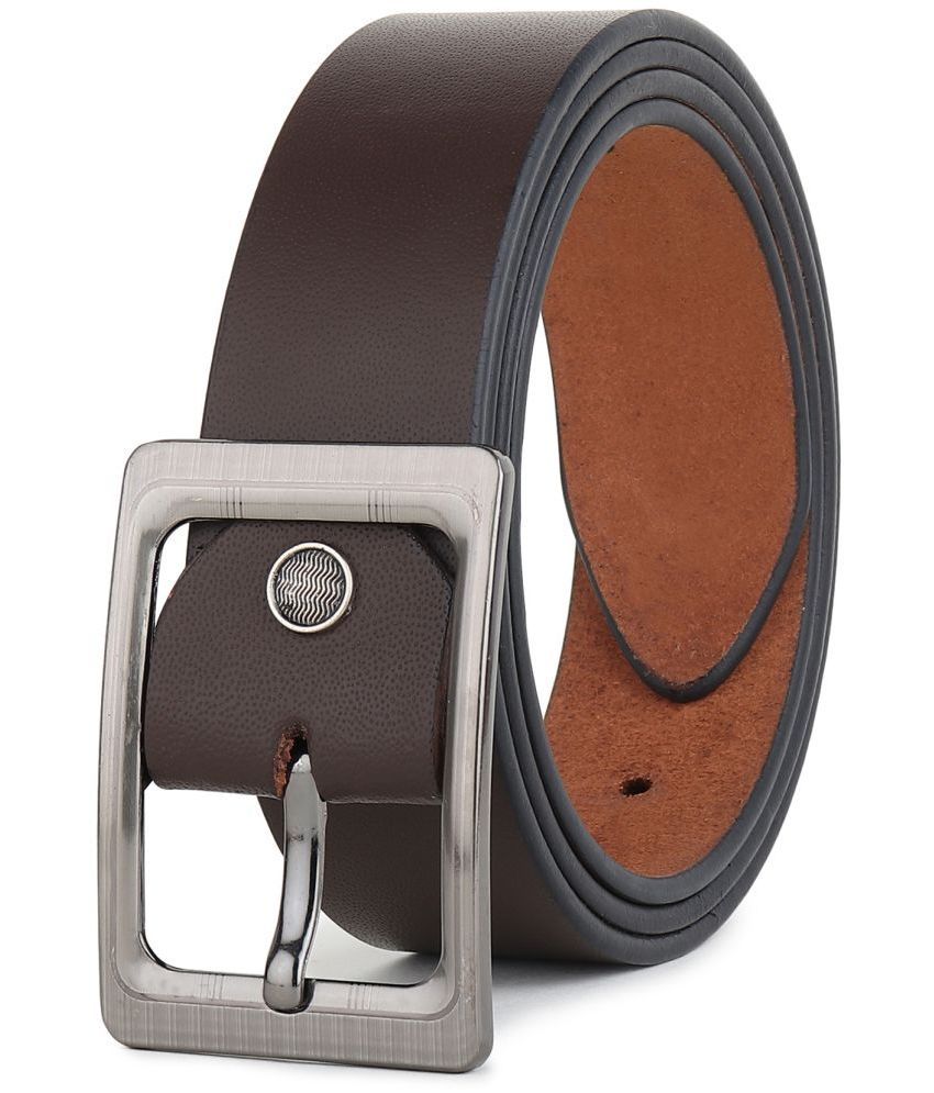     			SUNSHOPPING - Brown 100% Leather Men's Formal Belt ( Pack of 1 )