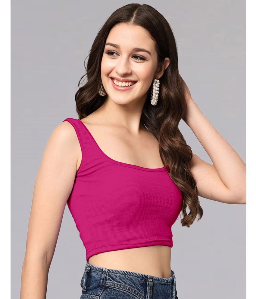     			Selvia Pink Polyester Women's Tank Top ( Pack of 1 )