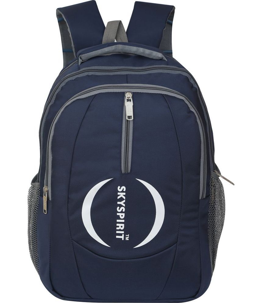     			Sky spirit Grey Polyester Backpack ( 30 Ltrs )