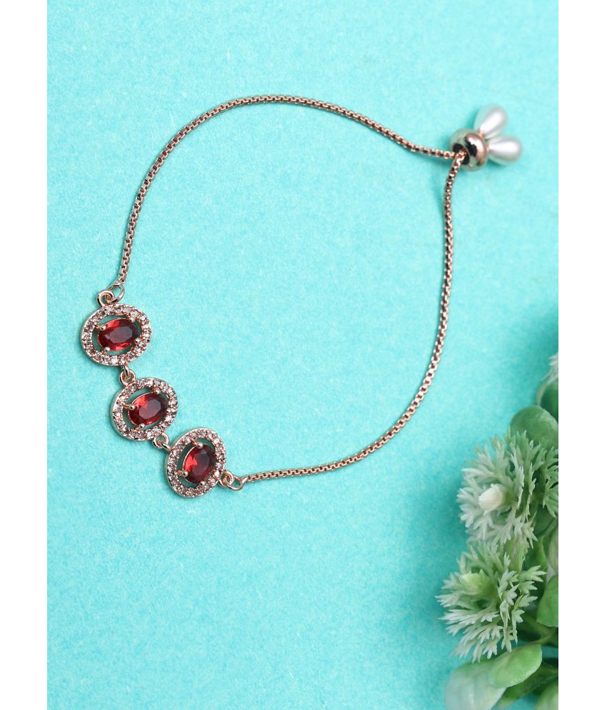     			Sunhari Jewels Maroon Bracelet ( Pack of 1 )