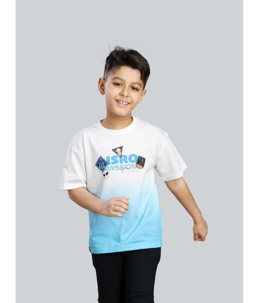     			3PIN Blue Cotton Boy's T-Shirt ( Pack of 1 )