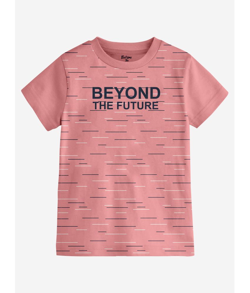     			Before The Rain Pink Cotton Boy's T-Shirt ( Pack of 1 )