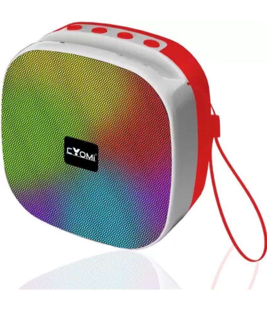    			CYOMI CY_MAX624 5 W Bluetooth Speaker Bluetooth V 5.0 with SD card Slot Playback Time 10 hrs Red