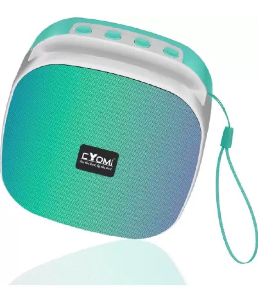     			CYOMI CY_MAX624 5 W Bluetooth Speaker Bluetooth V 5.0 with SD card Slot Playback Time 10 hrs Green