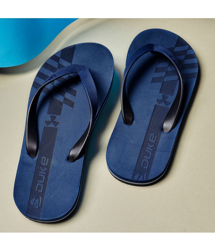     			Duke Navy Blue Men's Thong Flip Flop