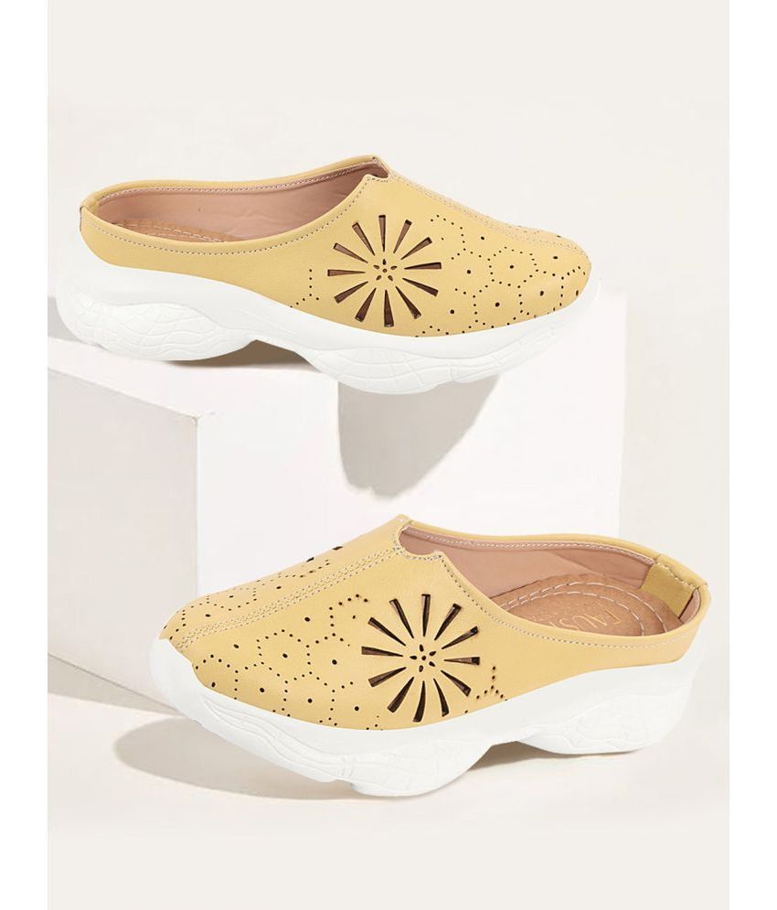     			Fausto Yellow Women's Slip On